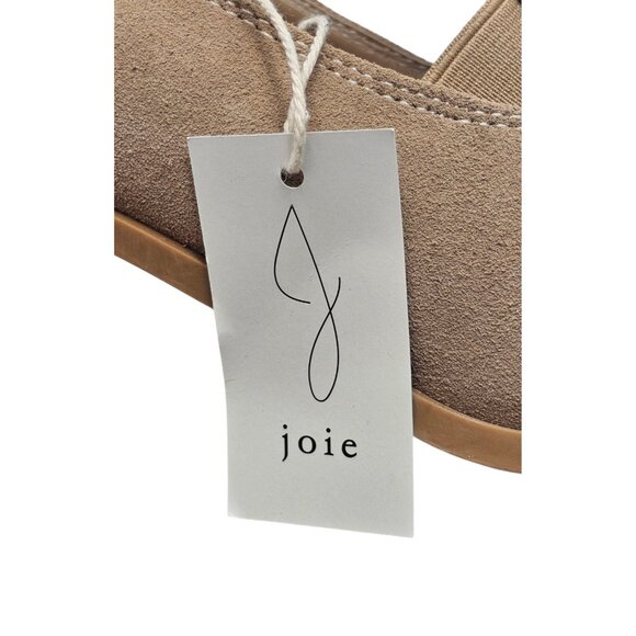 New Women's - Joie Wevenly Tan Suede Square Toe Block Heels, Size 8 1/2 - Picture 10 of 11